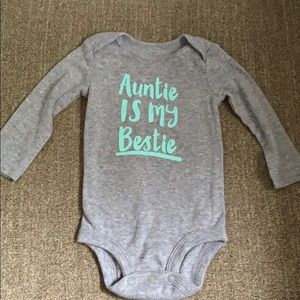 Auntie is my Bestie long sleeve onesie 6 months